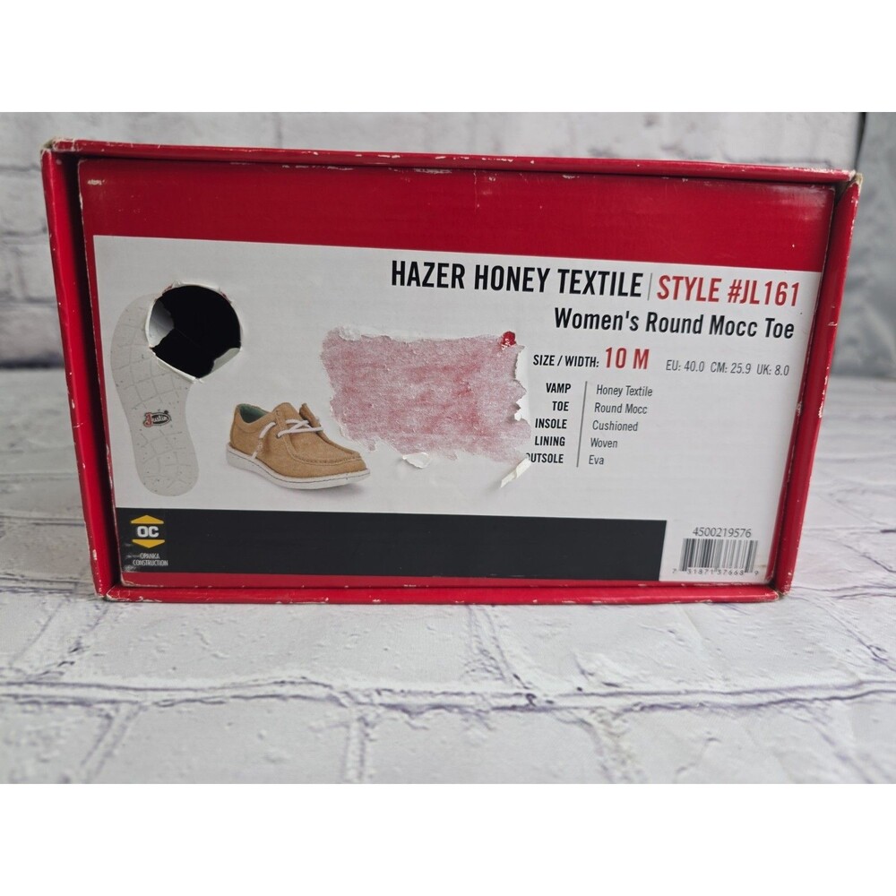 Justin Hazer Women's Size 10M Hazel Honey Round Mocc Toe